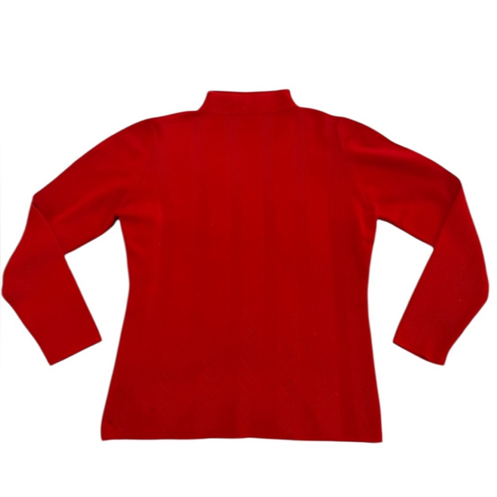 Woolmark Jin Yu Classic Red Women's Sweater Medium‎